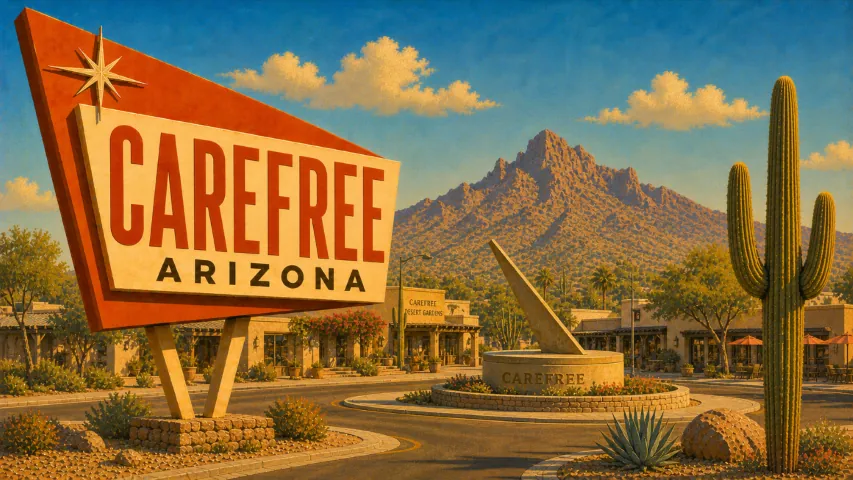 Carefree, Arizona city scenery