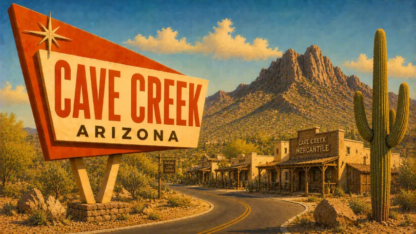 Cave Creek, Arizona city scenery