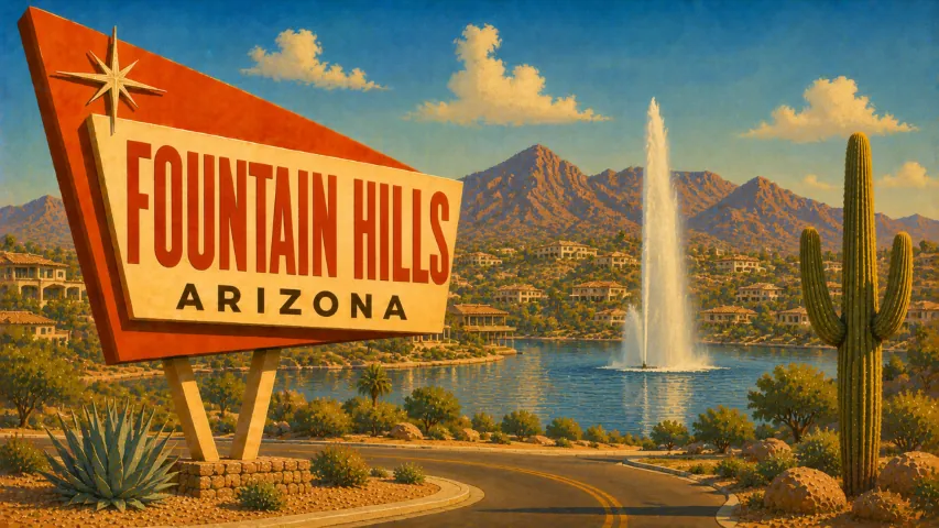 Fountain Hills, Arizona city scenery