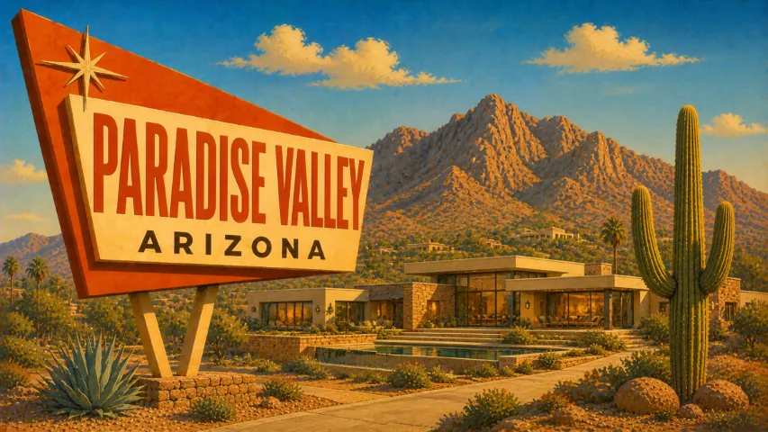 Paradise Valley, Arizona city scenery