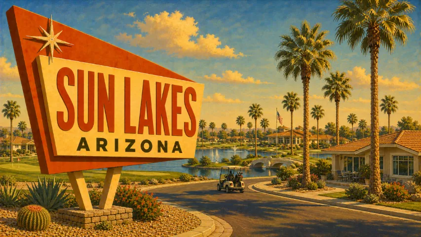Sun Lakes, Arizona city scenery