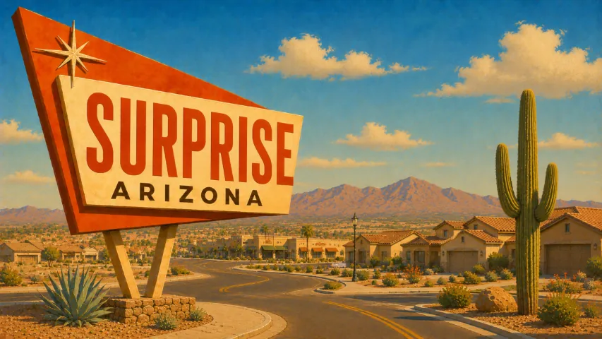Surprise, Arizona city scenery