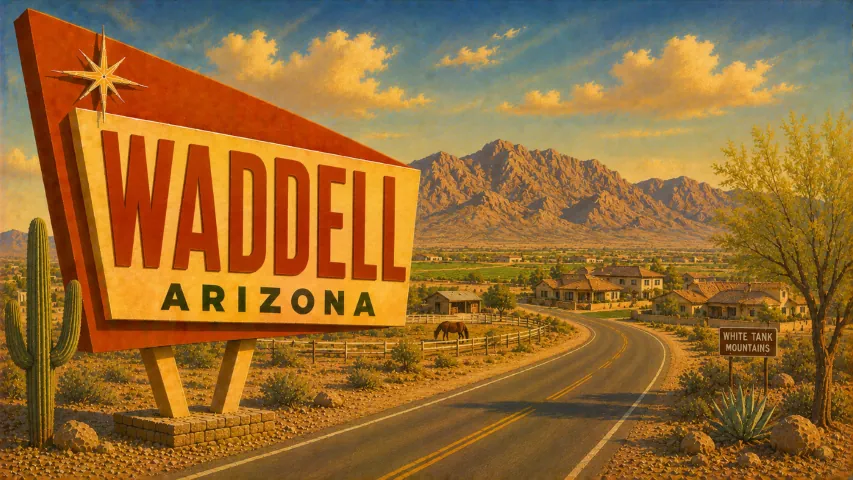 Waddell, Arizona city scenery