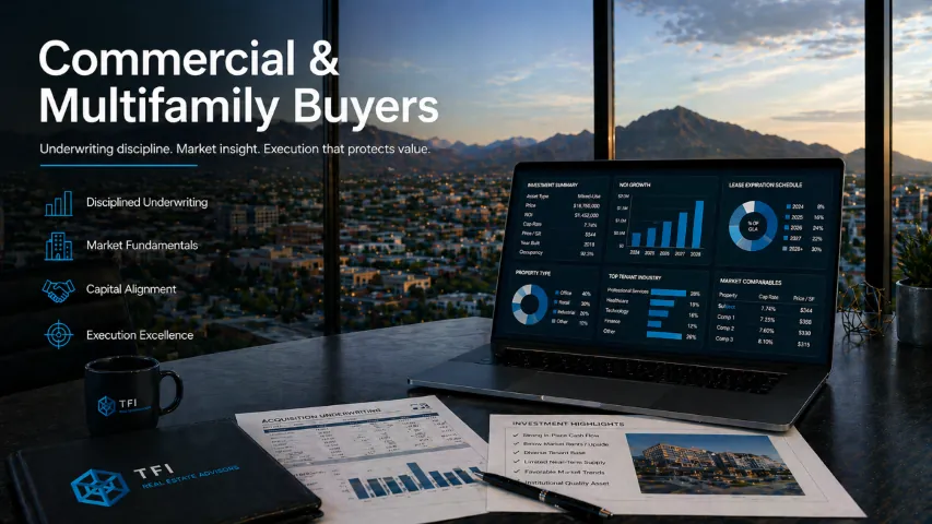 Phoenix commercial real estate buyer representation and acquisition advisory