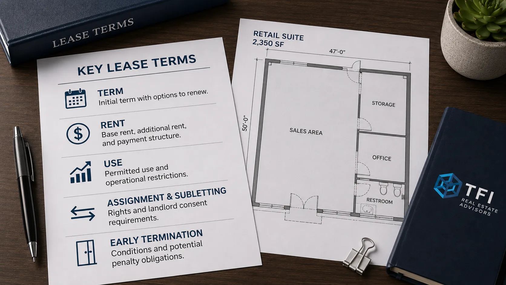 Phoenix commercial tenant representation and lease negotiation