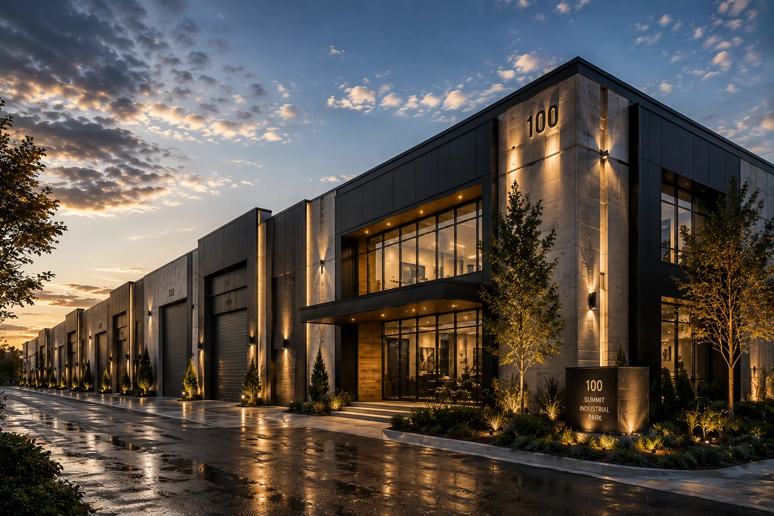 Modern industrial facility