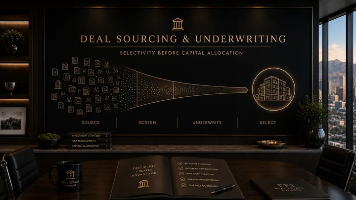 Commercial and multifamily real estate underwriting with property, market, financing, and risk analysis