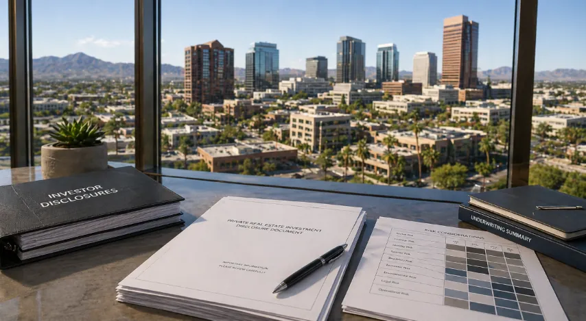 Private real estate investment documents reviewed alongside property and financial information