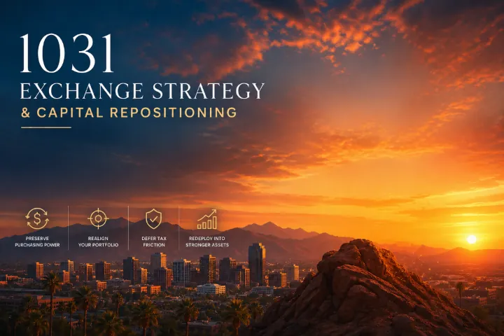 Real estate investor reviewing 1031 exchange timing, sale strategy, and replacement property options