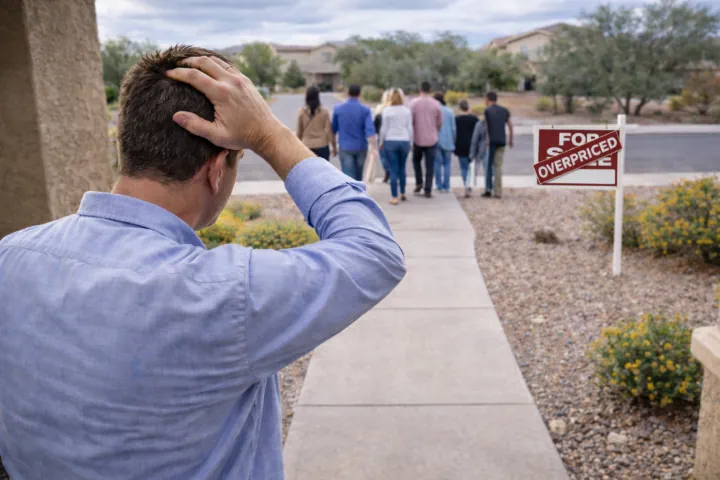 Homeowner observing buyer response after a Greater Phoenix Area home is positioned above competing properties
