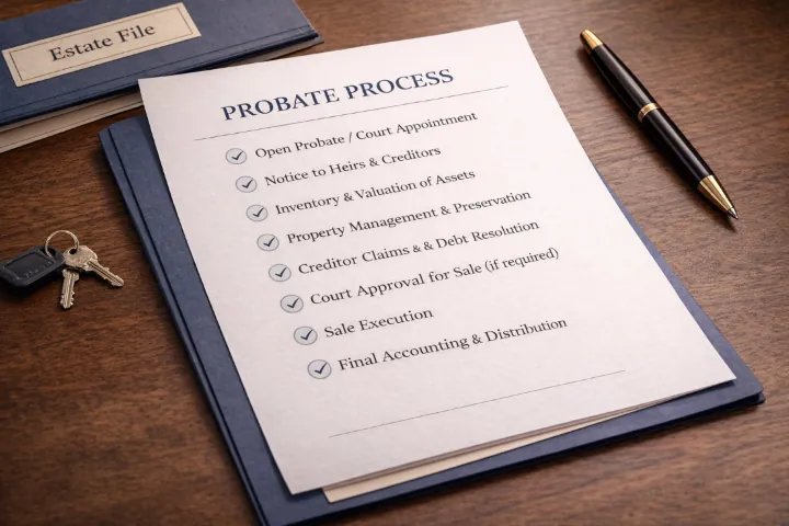 Arizona probate process checklist for estate property authority and sale coordination