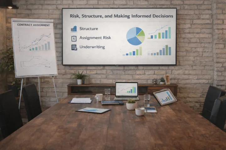Wholesale property due diligence contract structure and risk review