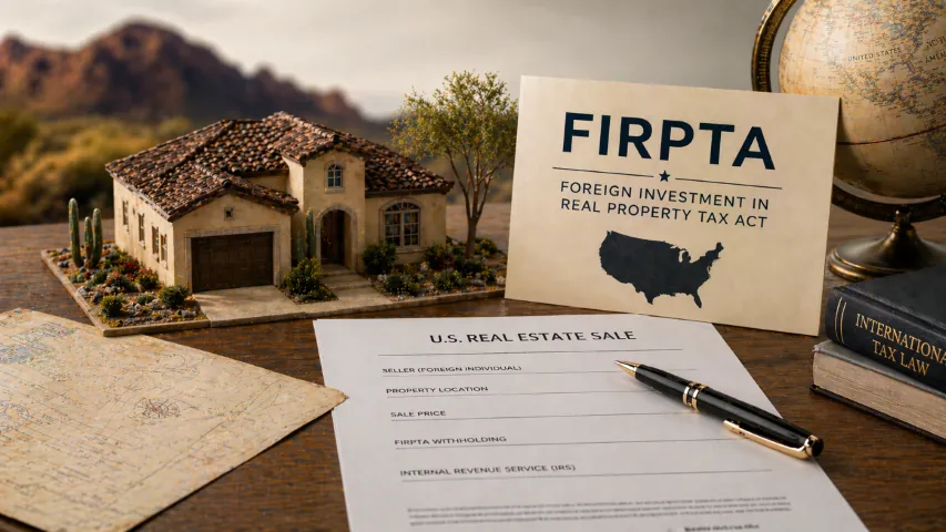 Foreign owner reviewing FIRPTA requirements for an Arizona real estate sale