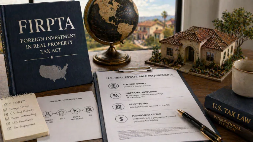 Foreign seller reviewing FIRPTA withholding for U.S. real estate