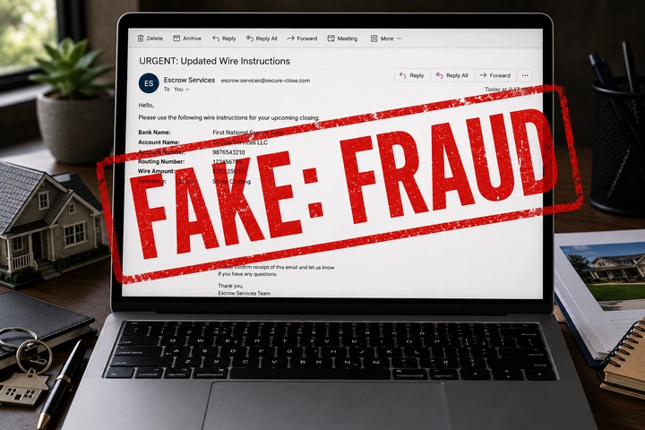 Criminal email impersonation used in a real estate wire fraud attempt