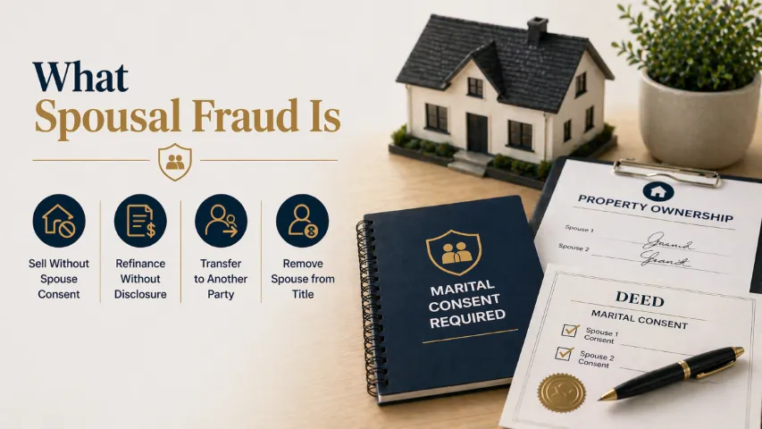Questioned signature and marital status documents in an Arizona real estate transaction