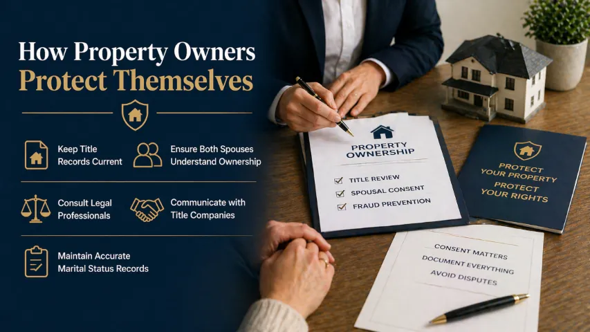 Arizona property owners organizing deeds, marital documents, and transaction authority