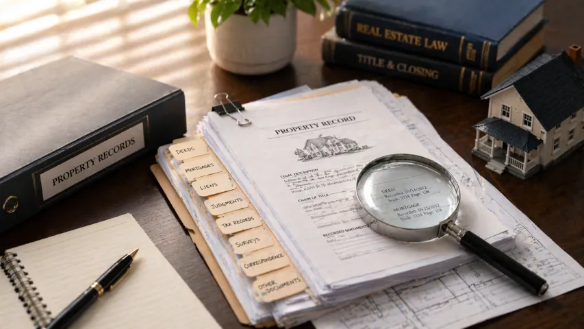 Common title defects including liens, missing heirs, deed errors, and unreleased loans