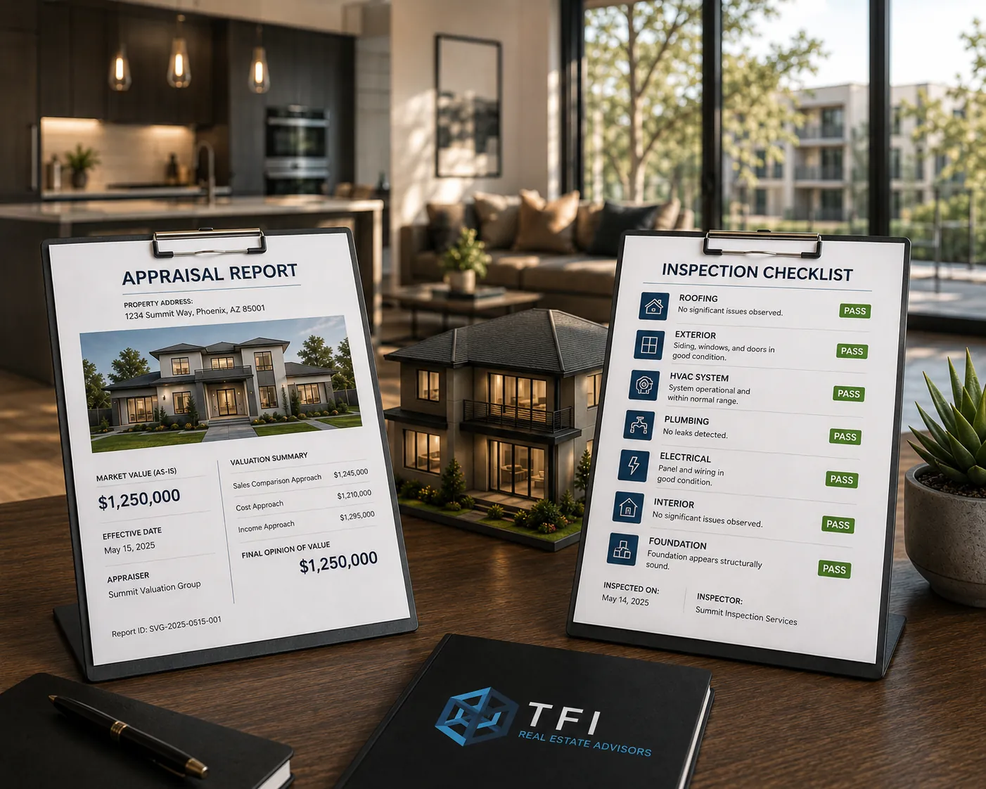 Phoenix home seller reviewing inspection appraisal and financing risks