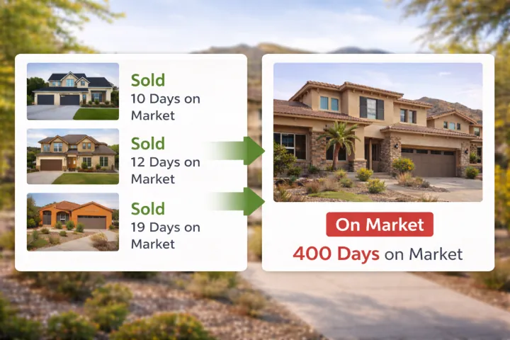 Market comparison used to diagnose why a Greater Phoenix Area home did not sell