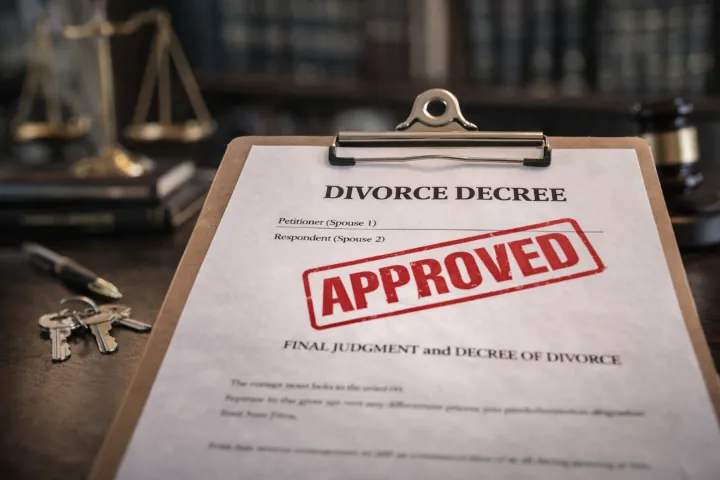 Divorcing homeowners reviewing Greater Phoenix Area real estate decisions
