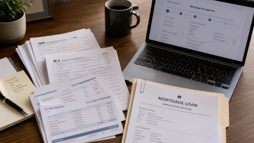 Income, asset, credit, debt, and mortgage-loan documents prepared for lender review