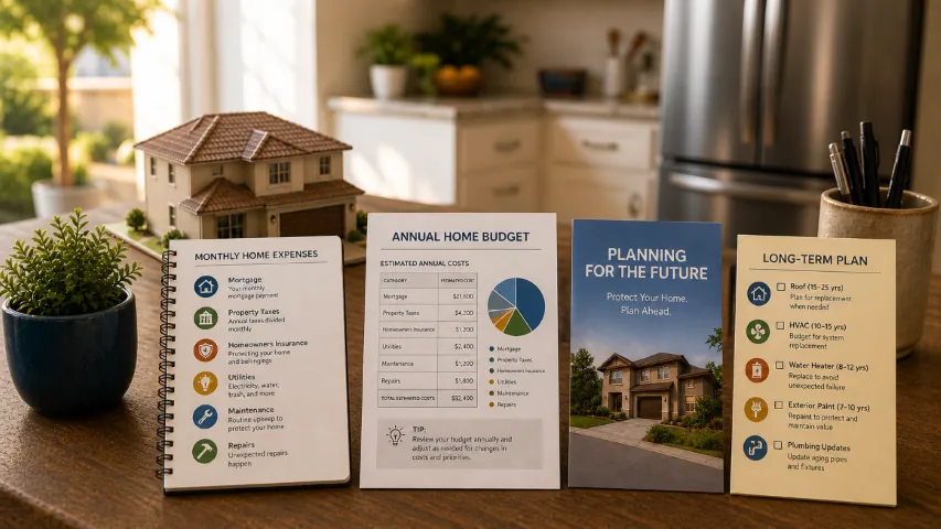Homeownership decisions over time including buying, refinancing, renovating, downsizing, and relocating